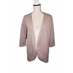 Pepe Runa Size XL Quilted Cardigan Gray Open